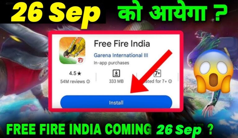 Free Fire India Launch Date 2024